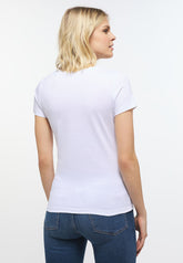 T-Shirt Damski Mustang Alina C Logo Nadruk General White 1013220 2045